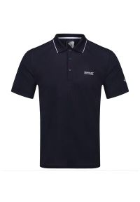 Regatta - Męska koszulka polo Maverik V Quick Drying. Typ kołnierza: polo. Kolor: niebieski. Materiał: poliester #1