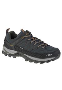 CMP - Rigel Low Trekking Shoes Wp. Zapięcie: sznurówki. Kolor: niebieski. Materiał: materiał, skóra, syntetyk. Szerokość cholewki: normalna. Sport: turystyka piesza