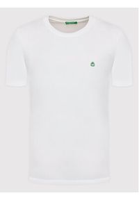 United Colors of Benetton - United Colors Of Benetton T-Shirt 3MI5J1AF7 Biały Regular FIt. Kolor: biały. Materiał: bawełna