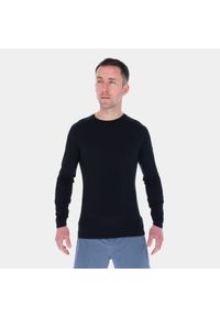 Bluza merino męska Inov-8 Merino Long Sleeve T-Shirt. Kolor: czarny. Materiał: wełna. Długość rękawa: długi rękaw. Sport: turystyka piesza