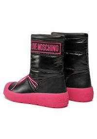 Love Moschino - LOVE MOSCHINO Śniegowce JA15855H0HIN000C Czarny. Kolor: czarny. Materiał: skóra #4
