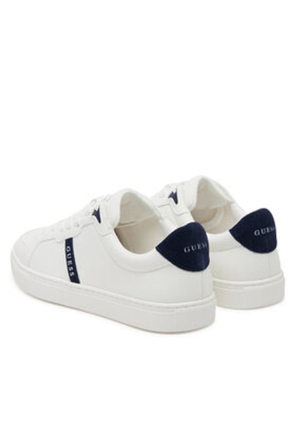 Guess Sneakersy FMTTO4 ELE12 Biały. Kolor: biały. Materiał: skóra