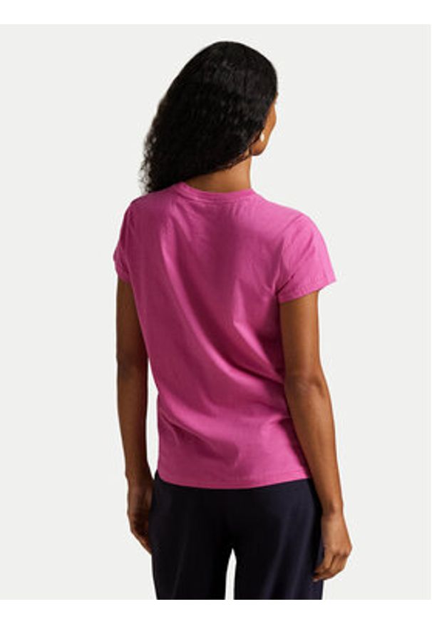 Polo Ralph Lauren T-Shirt 211B14605018 Różowy Classic Fit. Typ kołnierza: polo. Kolor: różowy. Materiał: bawełna