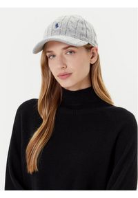 Polo Ralph Lauren Czapka z daszkiem 455981420004 Szary. Kolor: szary. Materiał: wełna, materiał