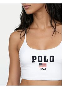 Polo Ralph Lauren Góra od bikini 21612454 Biały. Kolor: biały. Materiał: syntetyk #6