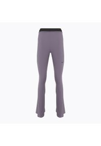 Legginsy damskie Nike Sportswear Chill Knit Mini-Rib Flared. Kolor: szary