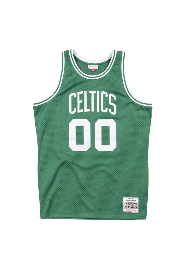 Mitchell & Ness - Koszulka Swingman Boston Celtics. Kolor: biały, wielokolorowy, zielony. Sport: koszykówka