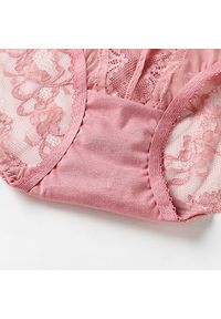 Intica - Komplet bielizny z usztywnianym biustonoszem z koronką Denisia. Kolor: biały. Materiał: koronka. Wzór: koronka #3