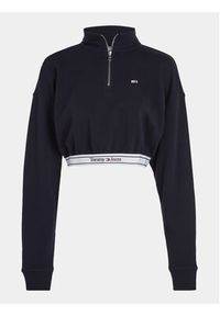 Tommy Jeans Bluza DW0DW16129 Granatowy Regular Fit. Kolor: niebieski. Materiał: bawełna #5