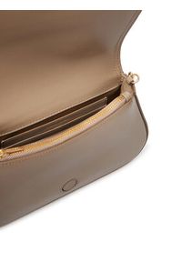 Calvin Klein Torebka Ck Curved Wallet On Chain LV04F1153G Beżowy. Kolor: beżowy. Materiał: skórzane #2