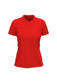 Stedman - Damska Koszulka Polo Ze Stretchem. Typ kołnierza: polo. Kolor: czerwony #1