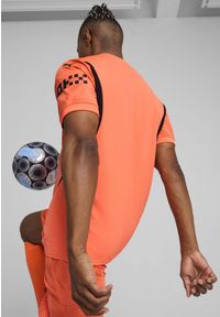 Puma - Męska koszulka bramkarska z krótkim rękawem Manchester City 24/25 PUMA. Kolor: żółty, pomarańczowy, wielokolorowy. Długość rękawa: krótki rękaw. Długość: krótkie