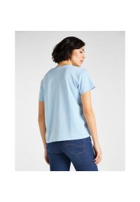Lee - DAMSKI T-SHIRT LEE GARMENT DYED TEE RELAXED FIT SKY BLUE L40RETNR 112108708 #5