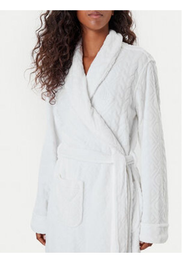 Lauren Ralph Lauren - LAUREN RALPH LAUREN Szlafrok ILN52455 Biały. Kolor: biały. Materiał: syntetyk