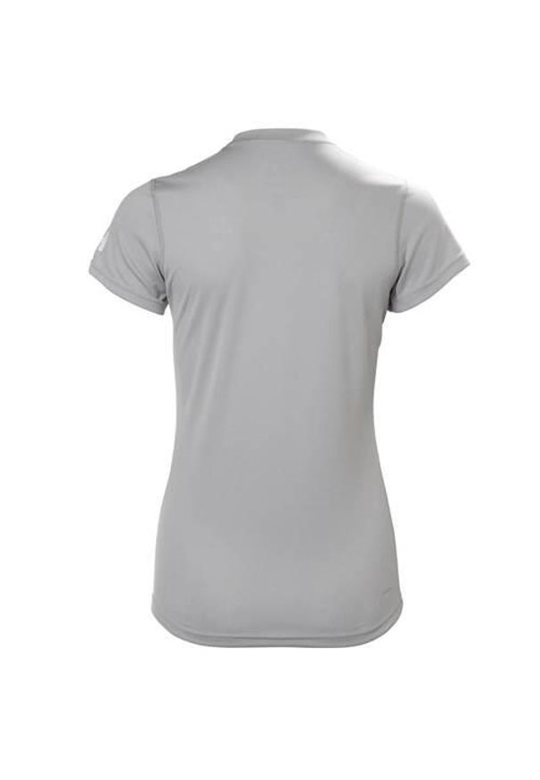 Koszulka sportowa damska Helly Hansen W Tech Tshirt. Kolor: szary. Materiał: poliester. Długość rękawa: krótki rękaw. Długość: krótkie