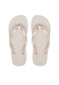 Calvin Klein Japonki Flatform Flip Flop Met Tpu HW0HW03120 Srebrny. Kolor: srebrny. Materiał: syntetyk #1