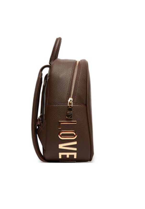 Love Moschino - LOVE MOSCHINO Plecak JC4030PP1NLT0301 Brązowy. Kolor: brązowy. Materiał: skóra