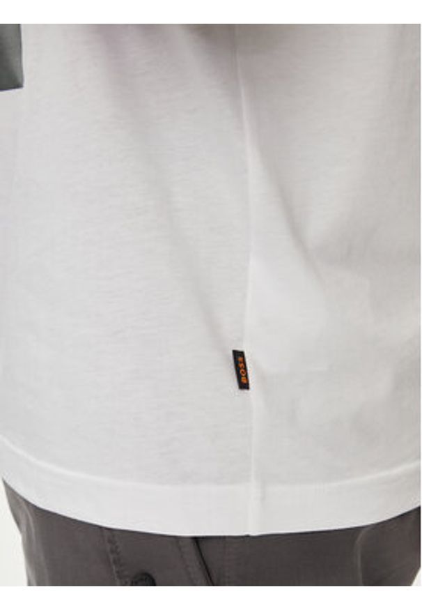 BOSS - Boss T-Shirt Bossticket 50515829 Biały Regular Fit. Kolor: biały. Materiał: bawełna