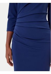Rinascimento Sukienka koktajlowa CFC0126154003 Granatowy Slim Fit. Kolor: niebieski. Materiał: syntetyk. Styl: wizytowy #4