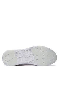 TOMMY HILFIGER - Tommy Hilfiger Sneakersy Corporate Knit Rib Runner FM0FM02838 Biały. Kolor: biały. Materiał: materiał