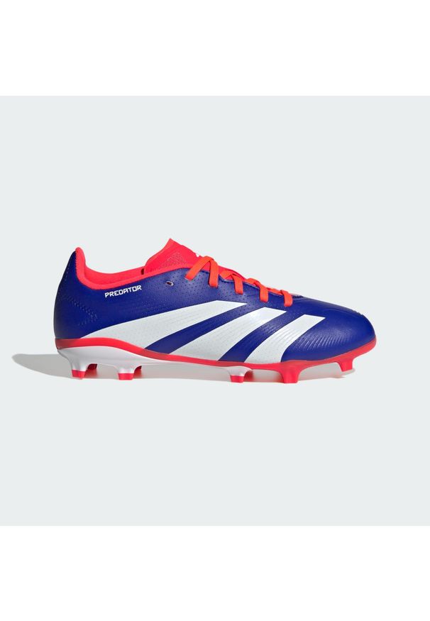 Adidas - Buty Predator League FG Kids. Kolor: biały, niebieski, czerwony, wielokolorowy. Materiał: materiał