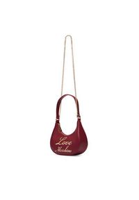 Love Moschino - LOVE MOSCHINO Torebka JC4116PP1PLO1552 Bordowy. Kolor: czerwony. Materiał: skórzane #4