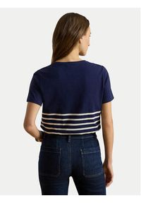 Lauren Ralph Lauren - LAUREN RALPH LAUREN T-Shirt 200B21056001 Granatowy Relaxed Fit. Kolor: niebieski. Materiał: bawełna #3
