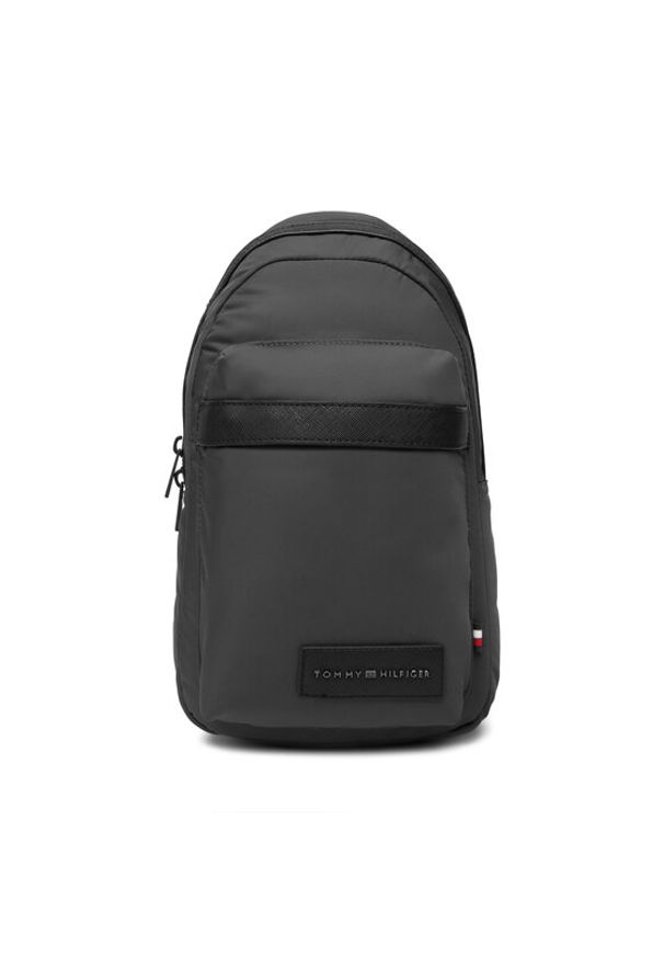 TOMMY HILFIGER - Tommy Hilfiger Saszetka Th Repreve Slingpack AM0AM14026 Szary. Kolor: szary. Materiał: materiał