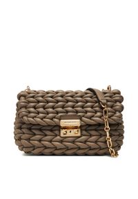 MICHAEL Michael Kors Torebka Tribeca 30T5G2RL7T Beżowy. Kolor: beżowy. Materiał: skórzane