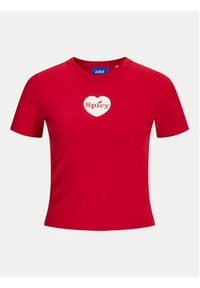 JJXX T-Shirt Gigi 12277657 Czerwony Stretch Fit. Kolor: czerwony. Materiał: bawełna #8
