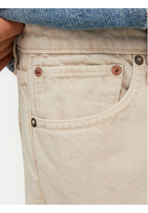 Jack & Jones - Jack&Jones Jeansy Chris 12246401 Beżowy Relaxed Fit. Kolor: beżowy