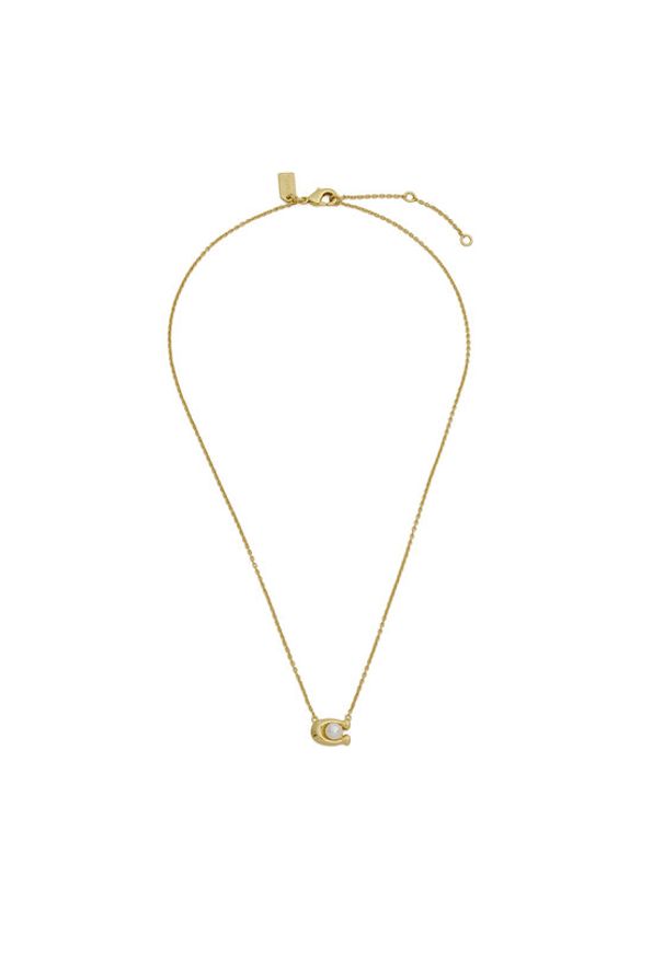 Coach Naszyjnik 37341916 Złoty. Materiał: metalowe. Kolor: złoty