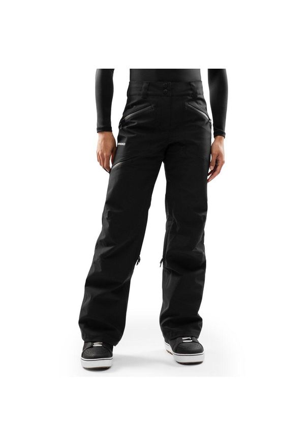 SIROKO - Damskie spodnie snowboardowe hardshell Siroko P5-W Aino Black. Kolor: czarny. Materiał: hardshell. Sezon: zima. Sport: snowboard