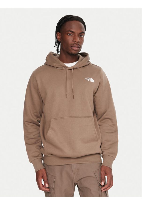 The North Face Bluza Simple Dome NF0A89FC Brązowy Regular Fit. Kolor: brązowy. Materiał: syntetyk