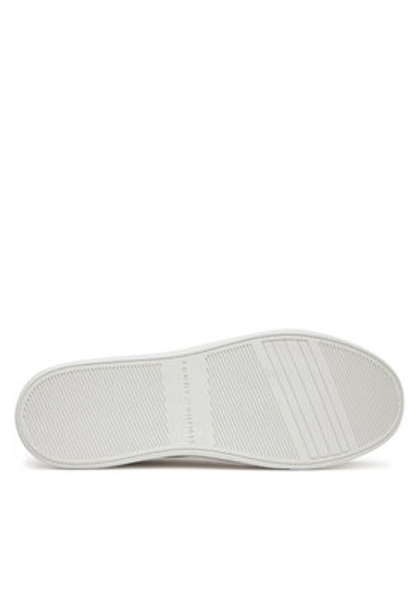 TOMMY HILFIGER - Tommy Hilfiger Sneakersy Essential Elevated Court Sneaker FW0FW08680 Biały. Kolor: biały. Materiał: skóra