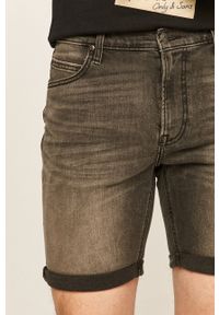 Lee - Szorty jeansowe. Kolor: szary. Materiał: jeans #5