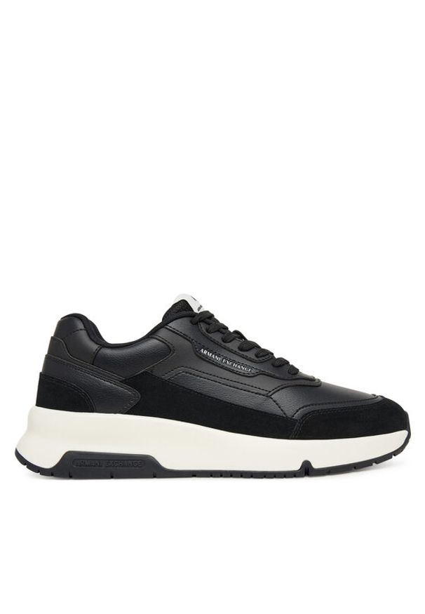 Armani Exchange Sneakersy XM001718 AF17544 UC001 Czarny. Kolor: czarny. Materiał: skóra