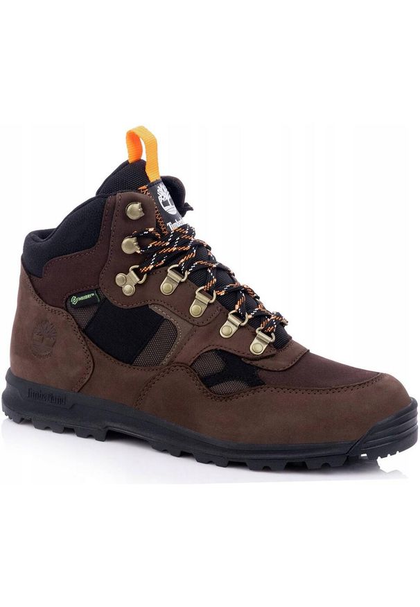 Timberland - Męskie buty trapery trekkingowe membrana TIMBERLAND TRUMBULL. Kolor: brązowy. Sport: turystyka piesza