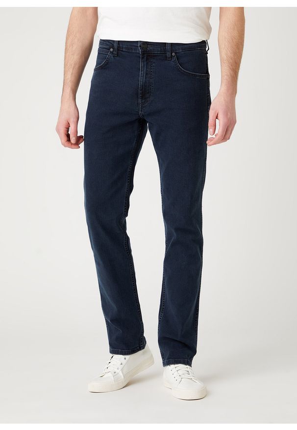 Wrangler - MĘSKIE SPODNIE JEANSOWE WRANGLER GREENSBORO IRON BLUE W15QLT35X 112141197