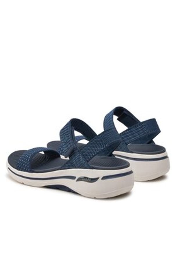 skechers - Skechers Sandały Go Walk Arch Fit Sandal-Polished 140264/NVY Granatowy. Kolor: niebieski. Materiał: materiał