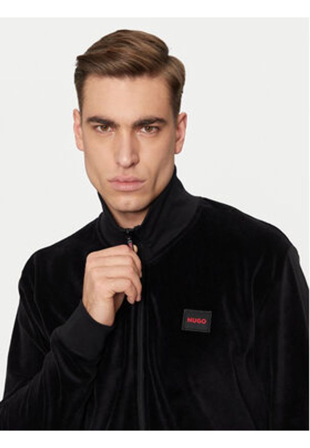 Hugo Bluza 50524804 Czarny Regular Fit. Kolor: czarny. Materiał: syntetyk