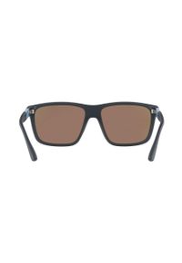 Armani Exchange okulary przeciwsłoneczne męskie. Kształt: prostokątne. Kolor: niebieski #5