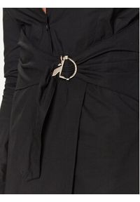Patrizia Pepe Sukienka koszulowa 8A1090/A4XB-K103 Czarny Regular Fit. Kolor: czarny. Materiał: bawełna. Typ sukienki: koszulowe #4