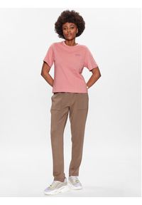 outhorn - Outhorn T-Shirt TTSHF424 Różowy Regular Fit. Kolor: różowy. Materiał: bawełna #3