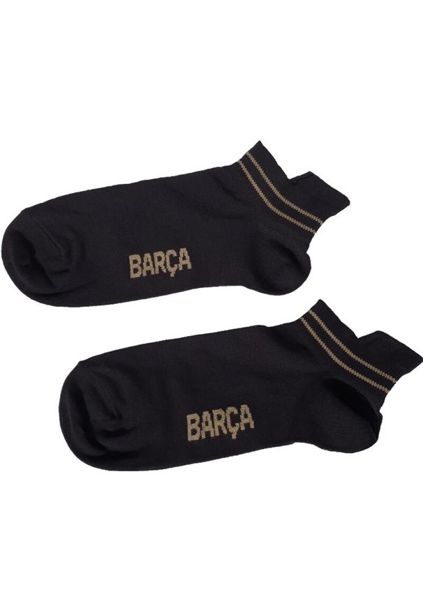 Real Madrid - Skarpetki do kostki unisex Barça. Kolor: czarny. Sport: piłka nożna
