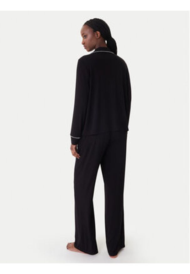 Karl Lagerfeld - KARL LAGERFELD Piżama B1W45010 Czarny Relaxed Fit. Kolor: czarny. Materiał: wiskoza