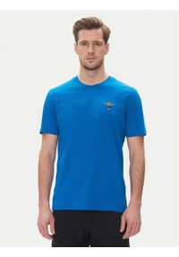 Aeronautica Militare T-Shirt 251TS1580J372 Niebieski Regular Fit. Kolor: niebieski. Materiał: bawełna
