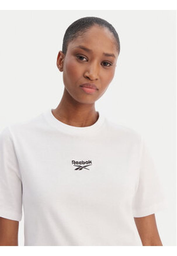 Reebok T-Shirt Ivanna RK25508CCW Biały Regular Fit. Kolor: biały. Materiał: bawełna