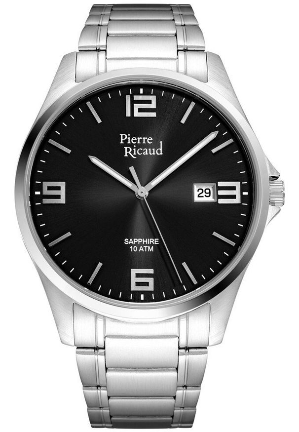 Zegarek męski Pierre Ricaud P91076.5156Q srebrny. Kolor: srebrny