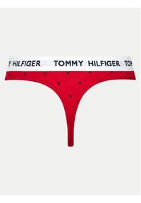 TOMMY HILFIGER - Tommy Hilfiger Stringi UW0UW05656 Czerwony. Kolor: czerwony. Materiał: bawełna #3